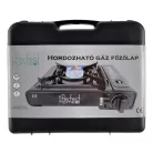 Perfect Home Hordozható gáz főzőlap rozsdamentes fekete 2,5 kW 17886