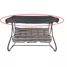 DAJAR tartalék tetőponyva a MILANO hintaágyakhoz - sötétszürke  001/18