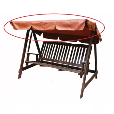 ROJAPLAST tartalék tetőponyva a LUISA és ANETA hintaágyakhoz - narancssárga 001/52