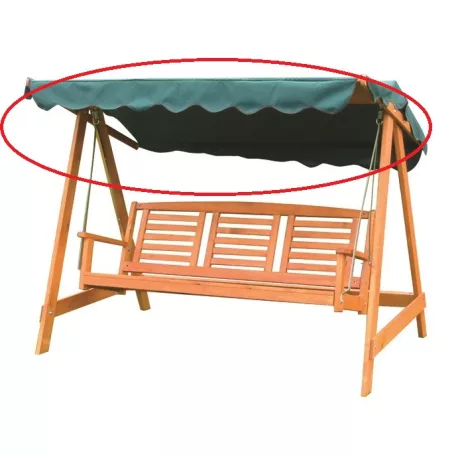 ROJAPLAST tartalék tetőponyva az EDEN és SYLVA hintaágyakhoz - zöld  001/9