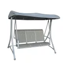 ROJAPLAST HOLLYWOOD fémből készült kerti hintaágy tetővel - szürke  103/9