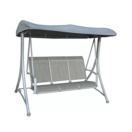 ROJAPLAST HOLLYWOOD fémből készült kerti hintaágy tetővel - szürke  103/9