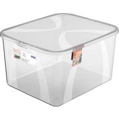 ROTHO LONA MŰANYAG TÁROLÓ DOBOZ, 25 L - ÁTLÁTSZÓ