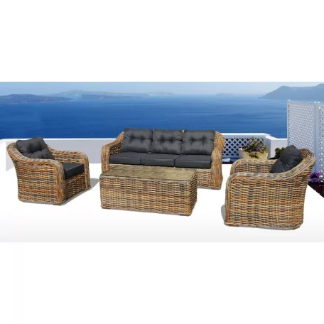 ROJAPLAST RICHMOND exkluzív polyrattan kerti bútor garnitúra 1054