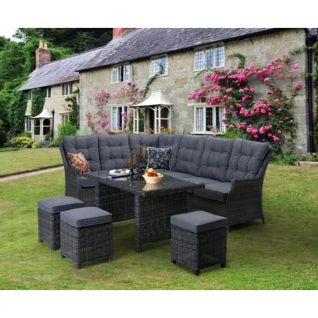 ROJAPLAST HOUSTON exkluzív polyrattan kerti bútor garnitúra 1062