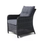 ROJAPLAST SAN DIEGO exkluzív polyrattan kerti bútor garnitúra - antracit/szürke  1063