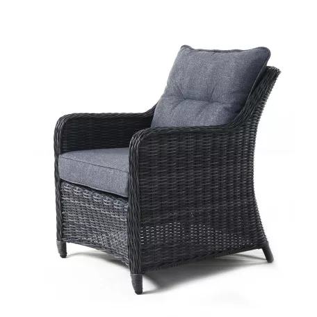 ROJAPLAST SAN DIEGO exkluzív polyrattan kerti bútor garnitúra - antracit/szürke  1063