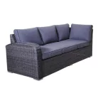 ROJAPLAST MONTREAL exkluzív polyrattan bútor garnitúra - antracit/szürke 1066