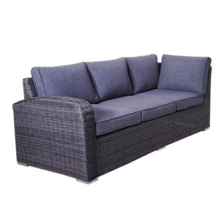 ROJAPLAST MONTREAL exkluzív polyrattan bútor garnitúra - antracit/szürke 1066