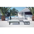 ROJAPLAST PORTLAND exkluzív többfunkciós alumínium bútor garnitúra - szürke/bézs  1105