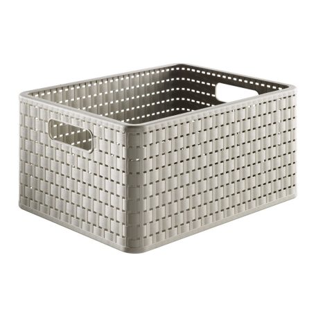 ROTHO COUNTRY MŰANYAG TÁROLÓ DOBOZ, A4/18L, CAPPUCCINO