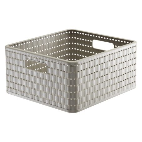 ROTHO COUNTRY MŰANYAG TÁROLÓ DOBOZ, 14 L, CAPPUCCINO