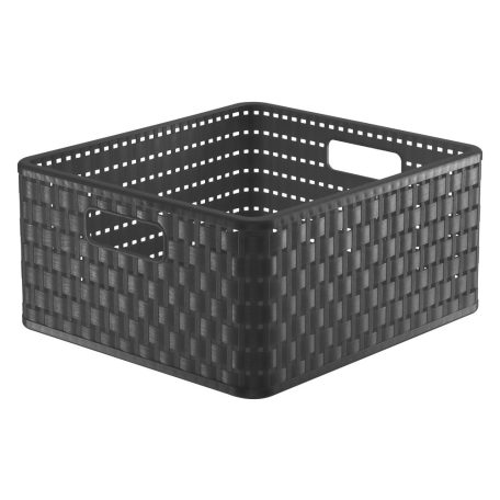 ROTHO COUNTRY MŰANYAG TÁROLÓ DOBOZ, 14 L, ANTRACIT