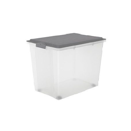 ROTHO COMPACT MŰANYAG TÁROLÓ DOBOZ, 70L - SZÜRKE