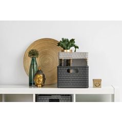 ROTHO COUNTRY MŰANYAG TÁROLÓ DOBOZ, 28L, FEHÉR