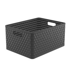 ROTHO COUNTRY MŰANYAG TÁROLÓ DOBOZ, 28L, ANTRACIT