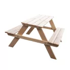 ROJAPLAST PIKNIK fenyőfából készült kerti bútor garnitúra gyerekeknek - natúr 12000