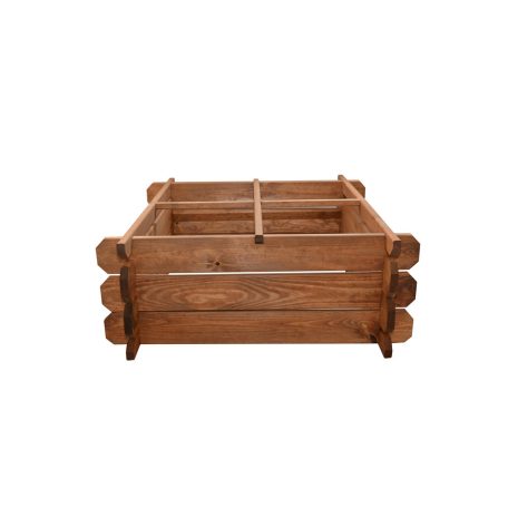 ROJAPLAST fenyőfából készült virág- és növénytartó 80 x 80 cm  16281