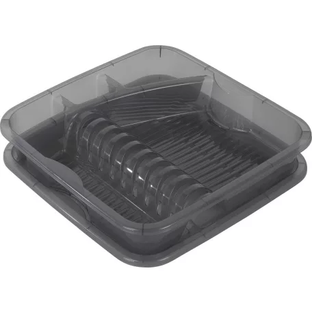 ROTHO GEOMETRIC MŰANYAG EDÉNYSZÁRÍTÓ TÁLCÁVAL, ANTRACIT