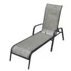 ROJAPLAST ZWC-52 fémből készült állítható kerti nyugágy, 194 cm - szürke  17/40007