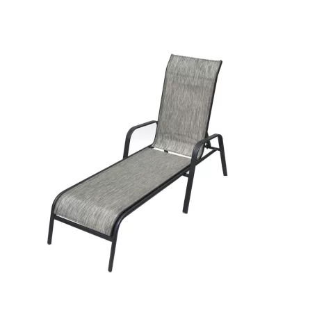 ROJAPLAST ZWC-52 fémből készült állítható kerti nyugágy, 194 cm - szürke  17/40007