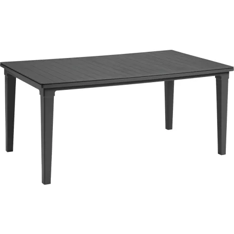 ALLIBERT FUTURA műanyag kerti asztal napernyőlyukkal, 165 cm - grafit  206366