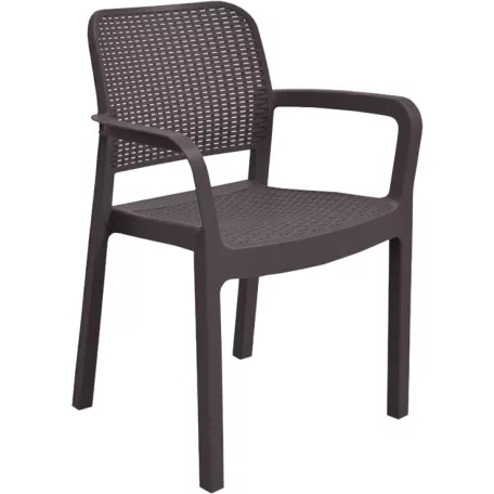 ALLIBERT SAMANNA műanyag kerti szék - barna (Méret: 53 x 58 x) 216923