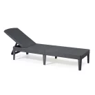 ALLIBERT JAIPUR exkluzív polyrattan kerti nyugágy - grafit - 188 cm  235162
