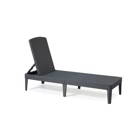 ALLIBERT JAIPUR exkluzív polyrattan kerti nyugágy - grafit - 188 cm  235162