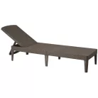 ALLIBERT JAIPUR exkluzív polyrattan kerti nyugágy - cappuccino - 188 cm  235163