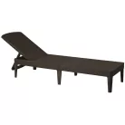 ALLIBERT JAIPUR exkluzív polyrattan kerti nyugágy - barna - 188 cm  235164