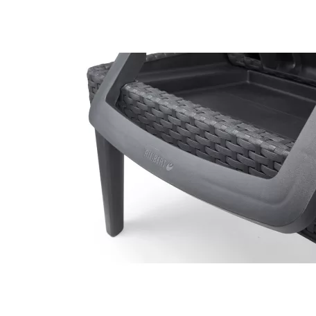 ALLIBERT JAIPUR exkluzív polyrattan kerti nyugágy - barna - 188 cm  235164