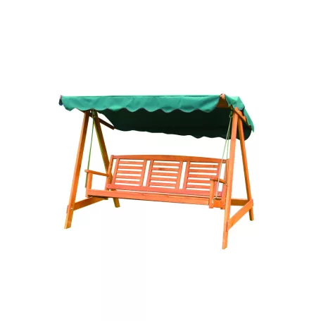 ROJAPLAST EDEN fenyőfából készült kerti hintaágy, állítható tetővel  241/2