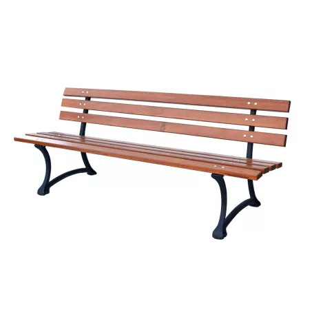 ROJAPLAST fenyőfából készült, fém szerkezetű, konvencionális kerti pad, 180 cm 243