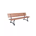 ROJAPLAST fenyőfából készült, fém szerkezetű, konvencionális kerti pad, 180 cm 243