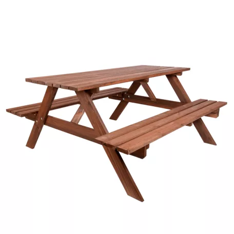 ROJAPLAST PIKNIK fenyőfából készült egybeépíthető kerti bútor garnitúra, 220 cm 245/8