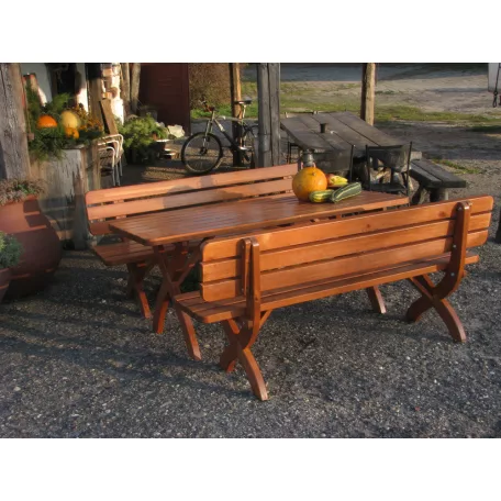 ROJAPLAST STRONG MASIV fenyőfából készült kerti pad, 180 cm 281/2