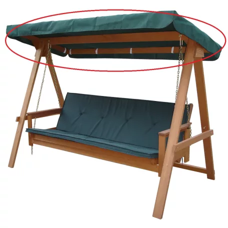 ROJAPLAST tartalék tetőponyva a VEGAS LUX hintaágyhoz - zöld 307/12