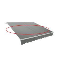   ROJAPLAST tartalék ponyva falra szerelhető 3,95 x 2,5 m-es napellenzőhöz- szürke