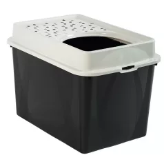 ROTHO ECO BERTY MŰANYAG MACSKA WC - FEKETE/HOMOK
