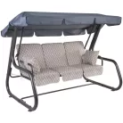 DAJAR RIMINI lehajtható fém kerti hintaágy, tetővel - 030-05 480505