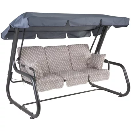 DAJAR RIMINI lehajtható fém kerti hintaágy, tetővel - 030-05 480505