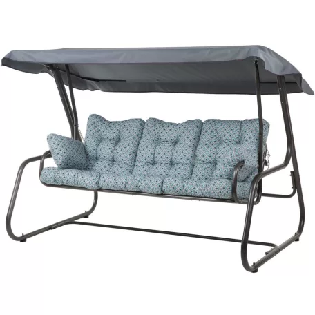 DAJAR CELEBES lehajtható fém kerti hintaaágy tetővel - 037-11