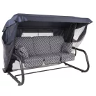 DAJAR VENEZIA lehajtható fém kerti hintaágy tetővel - mintás (028-06)  483088