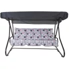 DAJAR MILANO lehajtható fém kerti hintaágy, tetővel - 035-23 483184