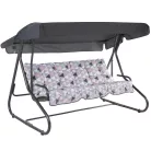 DAJAR MILANO lehajtható fém kerti hintaágy, tetővel - 035-23 483184