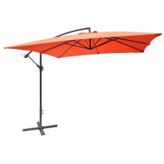   ROJAPLAST 8080 függő napernyő, hajtókarral - terrakotta - 270 x 270 cm  601/2