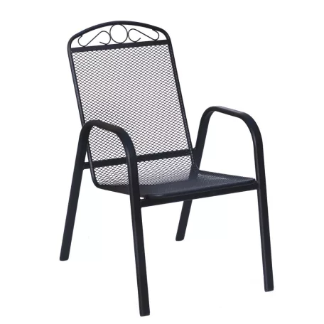 ROJAPLAST ZWMC-31 fém kerti szék, 56 x 69 x 93 cm - fekete 609