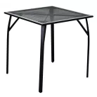 ROJAPLAST ZWMT-70R fém kerti asztal,  70 x 70 x 72 cm - fekete  609/12