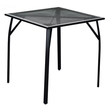 ROJAPLAST ZWMT-70R fém kerti asztal,  70 x 70 x 72 cm - fekete  609/12